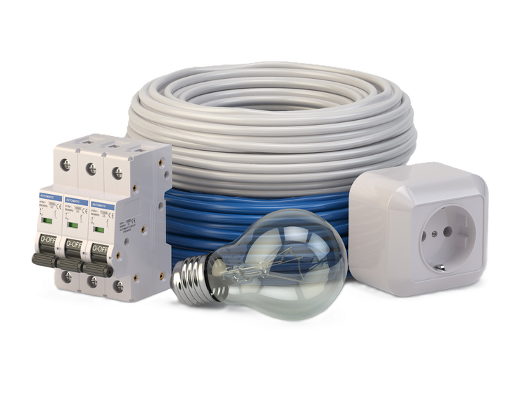 A variety of electrical accessories