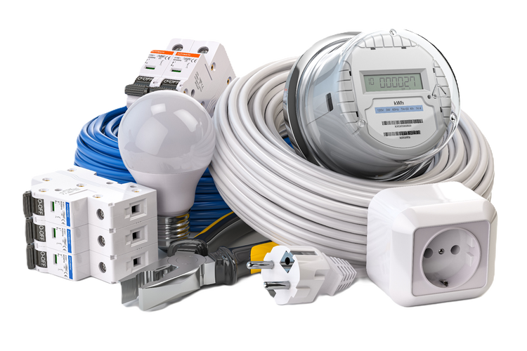 Various electrical supplies and equipment